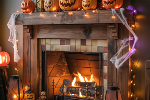 Halloween Fireplace Decor: Easy DIY Mantel Ideas to Haunt Your Home