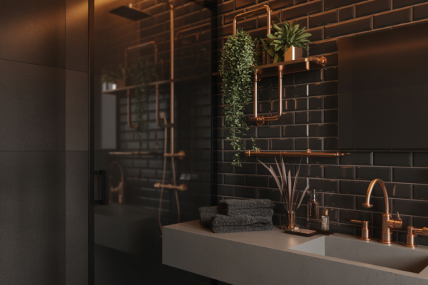 ideas black bathroom — Stylish, Moody & DIY-Friendly Designs