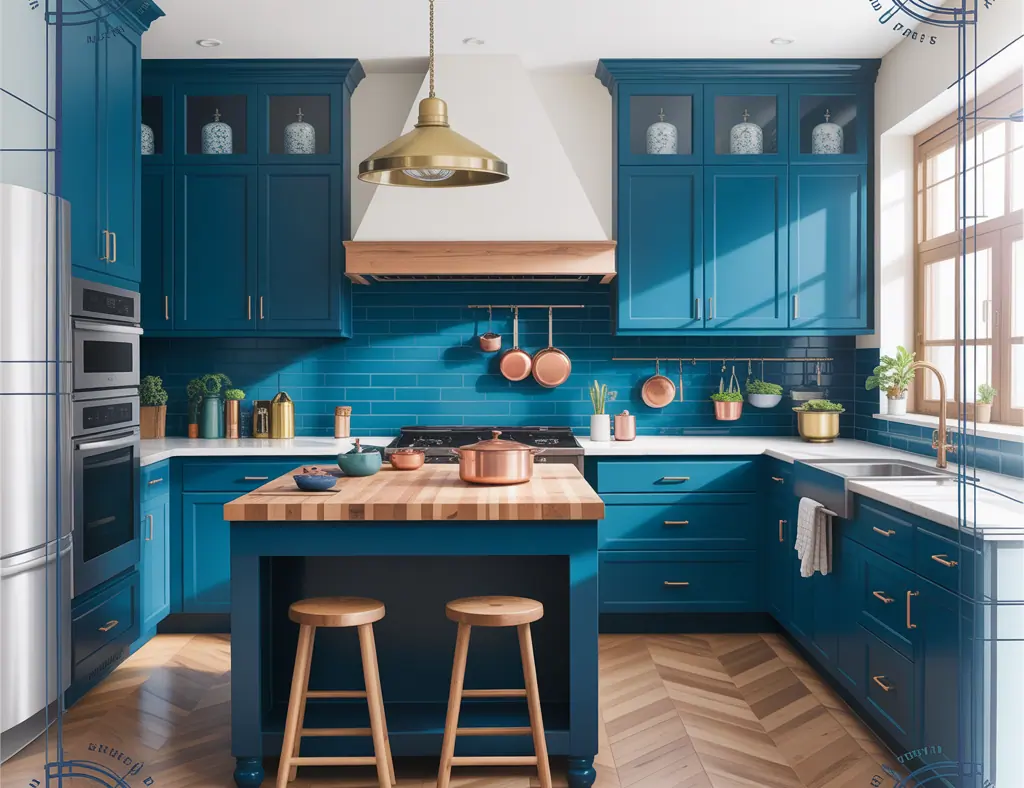 Ideas for Blue Kitchen: Stylish Blue Kitchen Ideas & DIY Tips