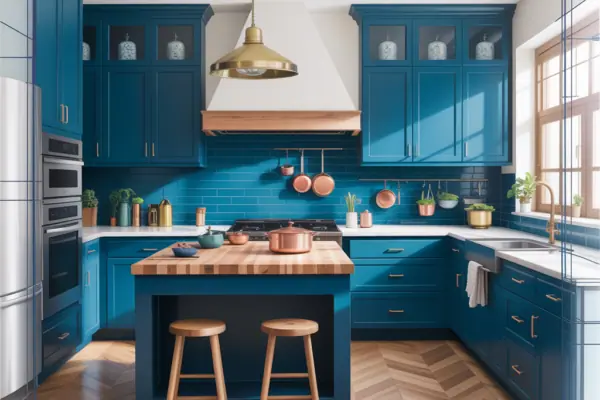 Ideas for Blue Kitchen: Stylish Blue Kitchen Ideas & DIY Tips