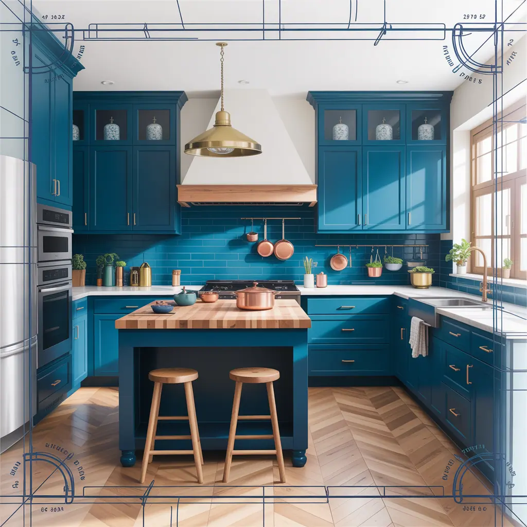 Ideas for Blue Kitchen: Stylish Blue Kitchen Ideas & DIY Tips