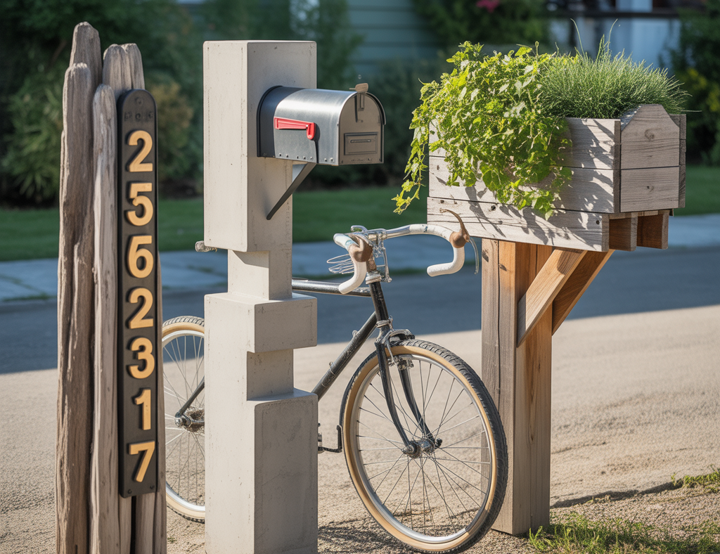 10 Creative Ideas for Mailbox Posts That Boost Curb Appeal