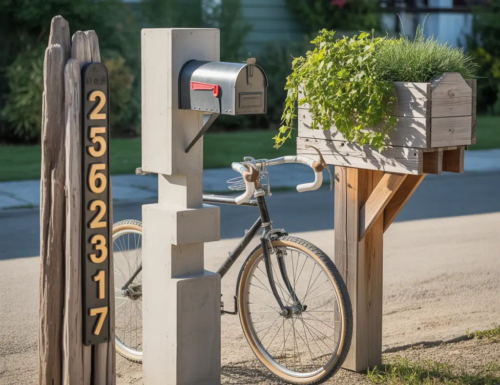 10 Creative Ideas for Mailbox Posts That Boost Curb Appeal