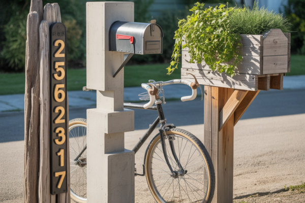 10 Creative Ideas for Mailbox Posts That Boost Curb Appeal