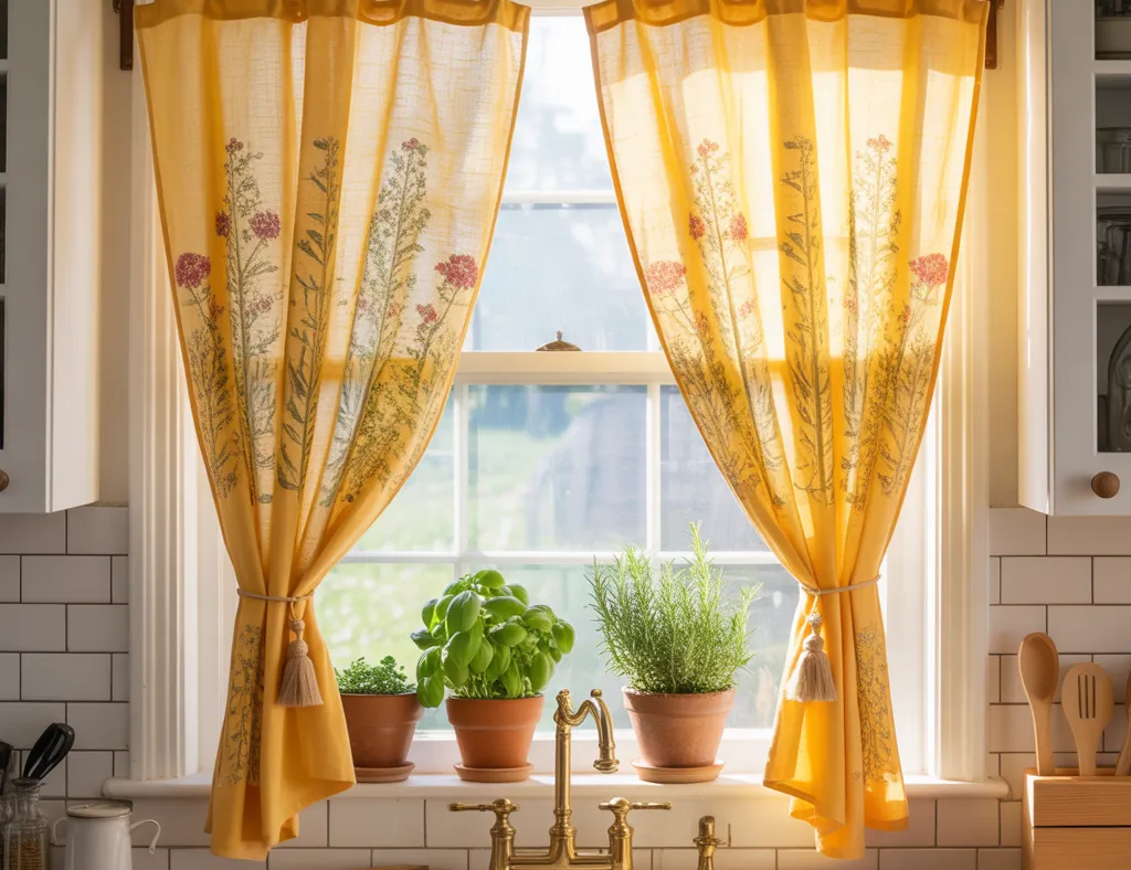 Kitchen Curtain Ideas Above Sink: Stylish & Practical Window Treatments