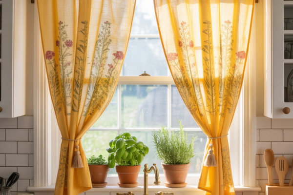 Kitchen Curtain Ideas Above Sink: Stylish & Practical Window Treatments