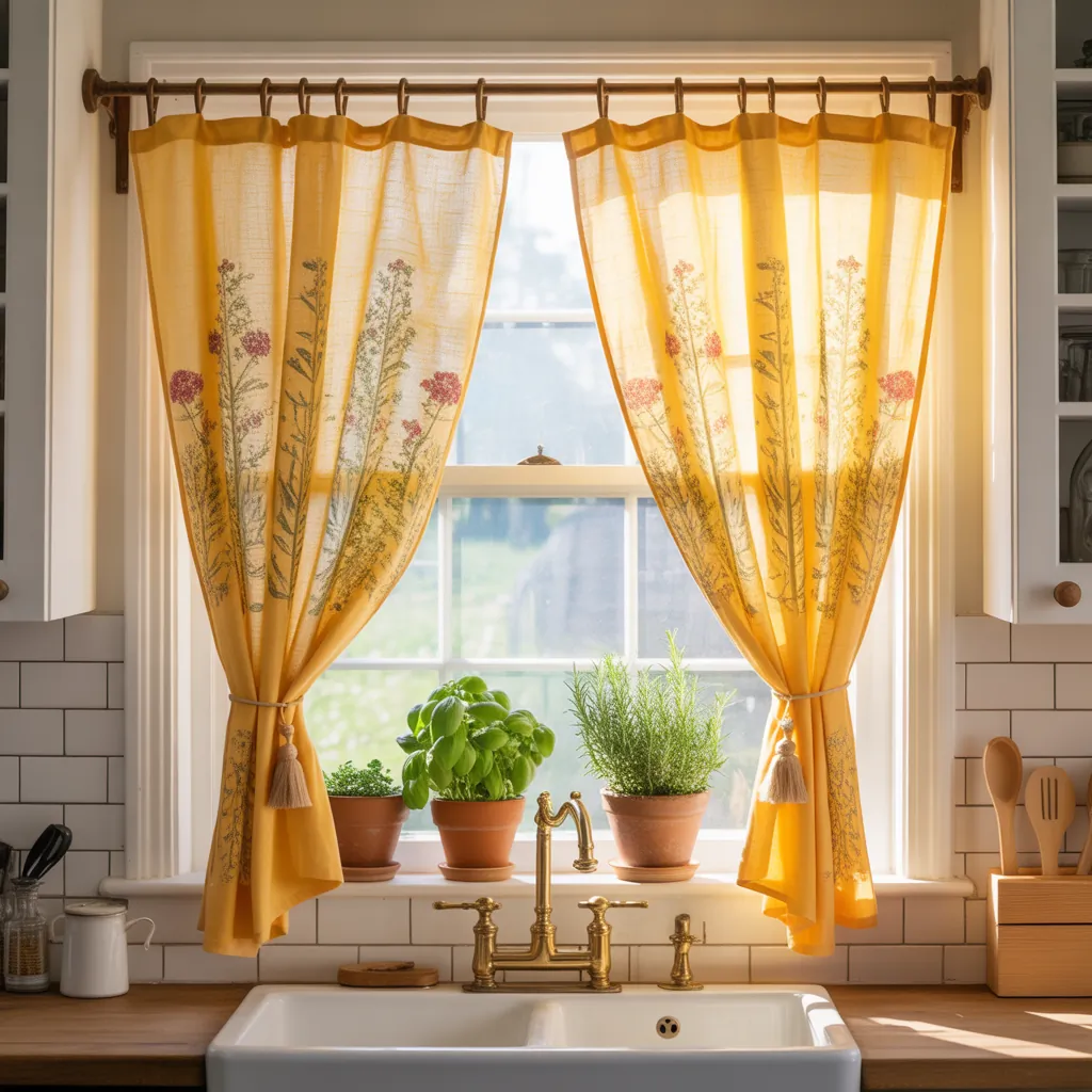 Kitchen Curtain Ideas Above Sink: Stylish & Practical Window Treatments