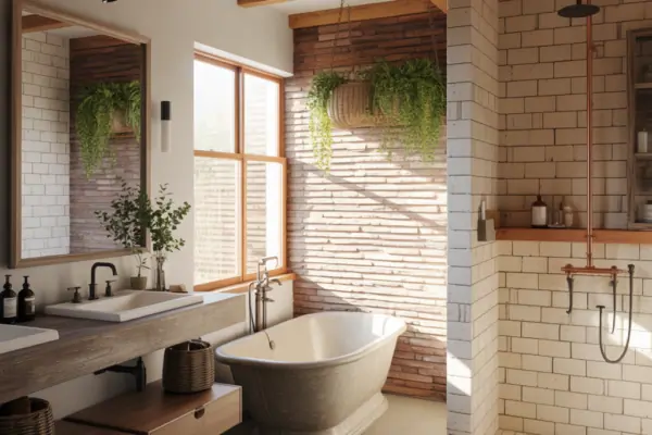 Modern Rustic Bathroom: Timeless Charm Meets Contemporary Comfort