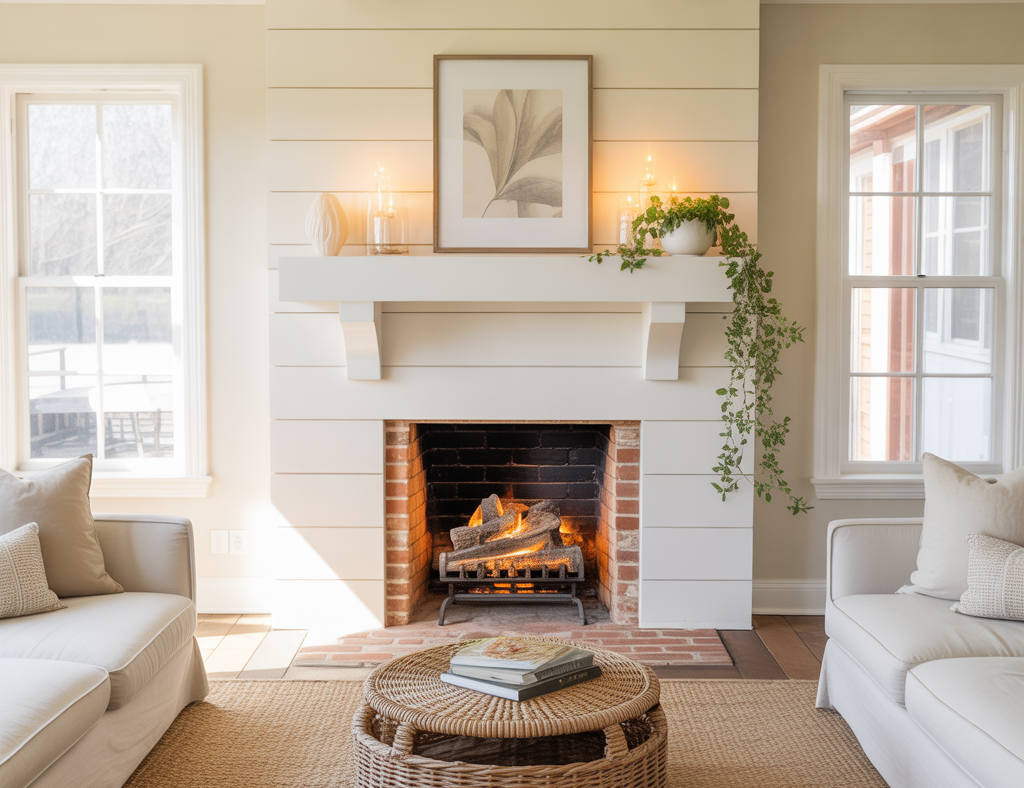 Modern Shiplap Fireplace Inspiration