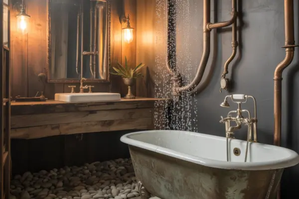 Moody Vintage Bathroom