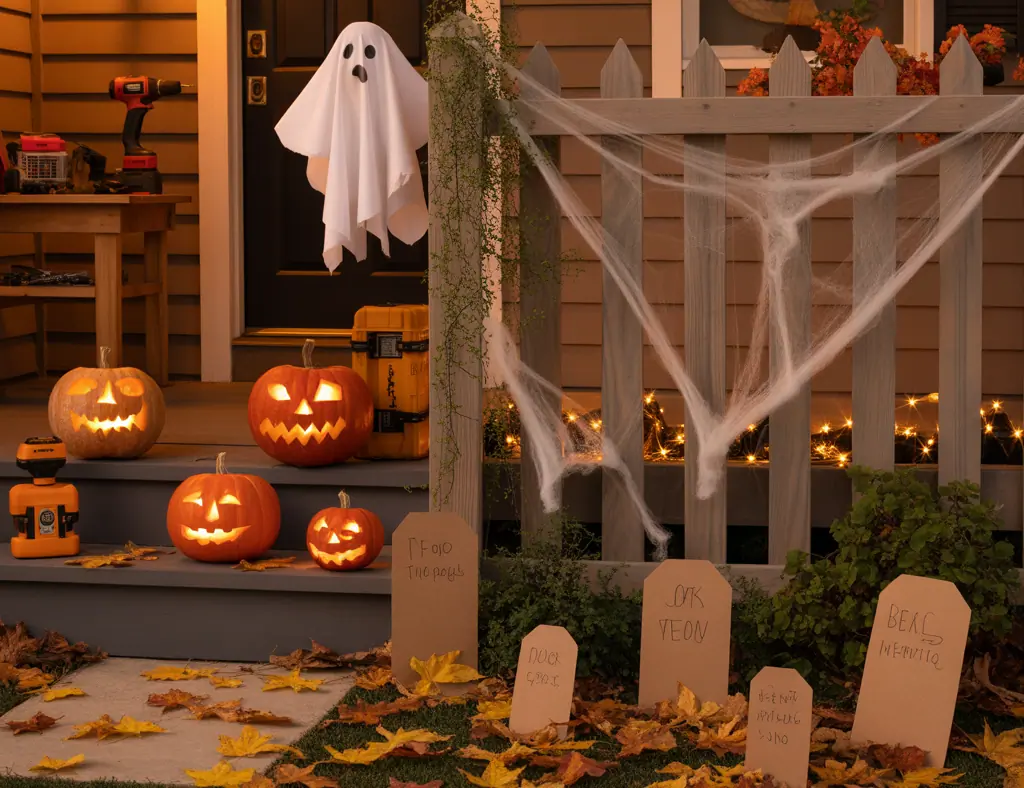 Outdoor Halloween Decorations Ideas: Easy & Spooky Front Yard DIY