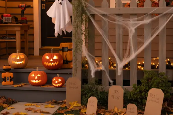 Outdoor Halloween Decorations Ideas: Easy & Spooky Front Yard DIY