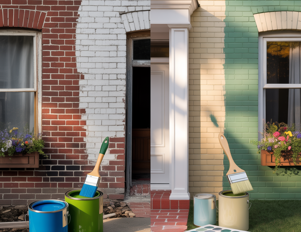 Painted Brick Houses Before and After Ideas: Transform Your Home with DIY Confidence
