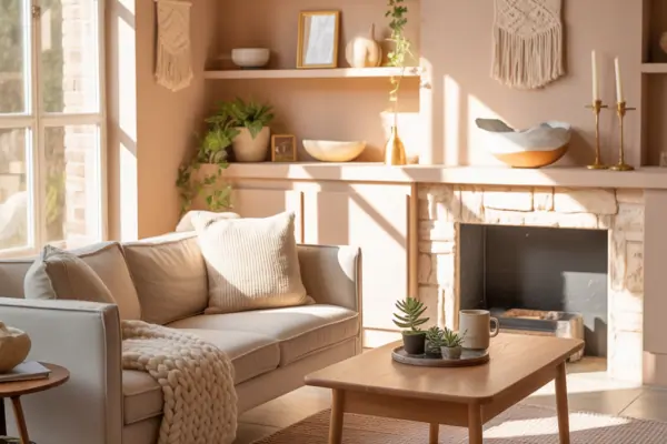 Warm Beige Cozy Living Room Ideas