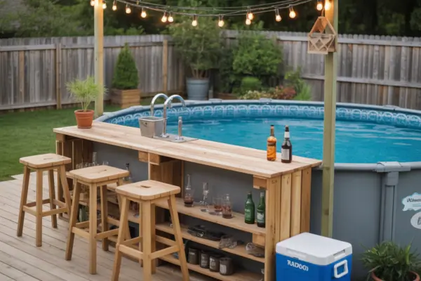 Above Ground Pool Bar Concept