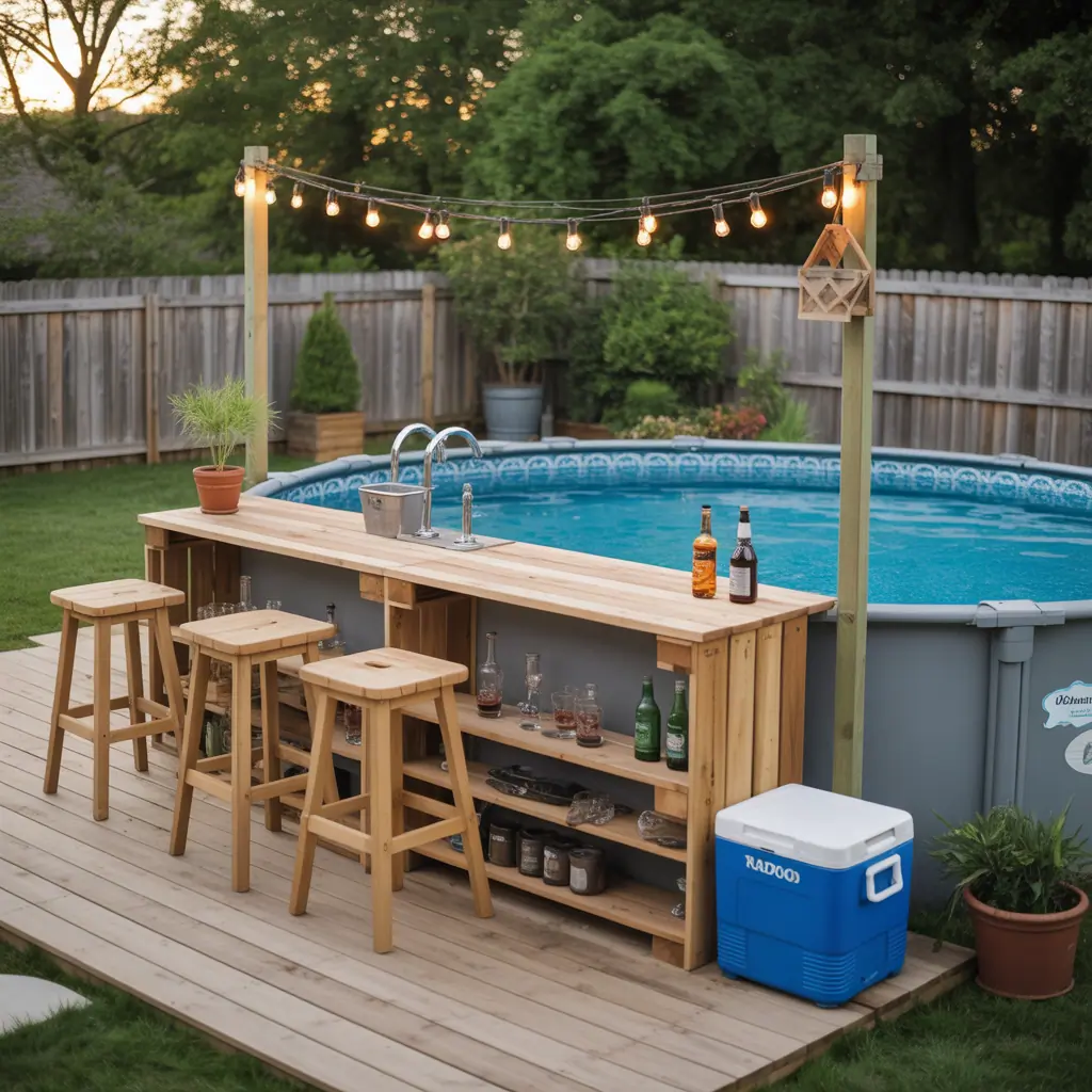 Above Ground Pool Bar Concept