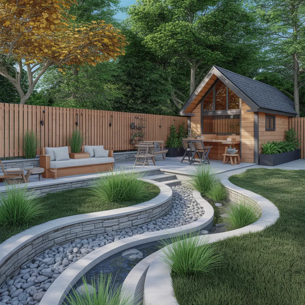 Backyard Landscaping With River Rock