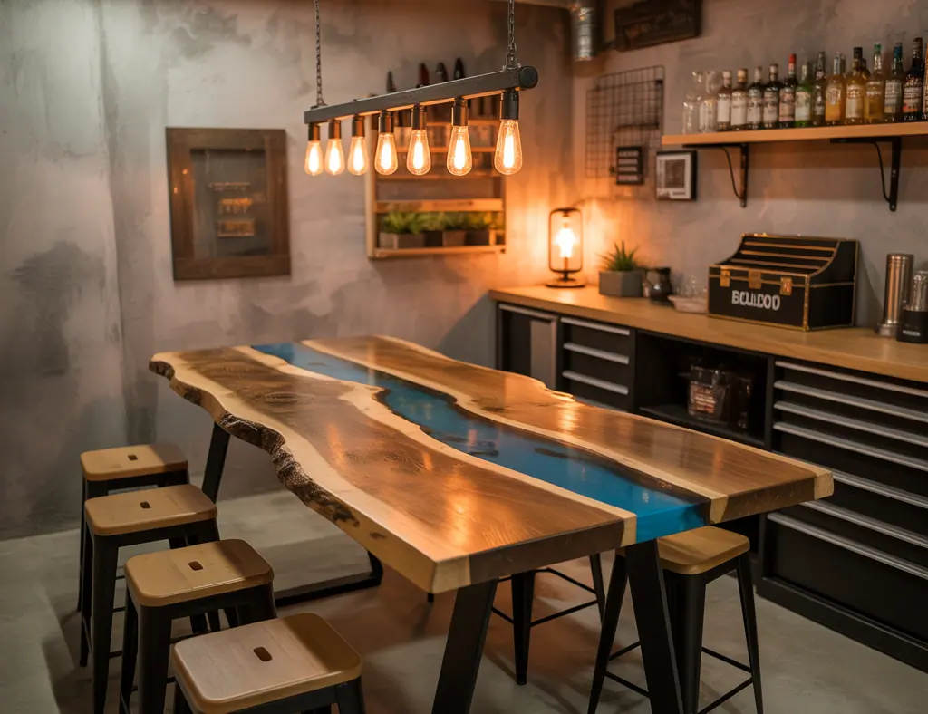 Basement Bar Table Inspiration