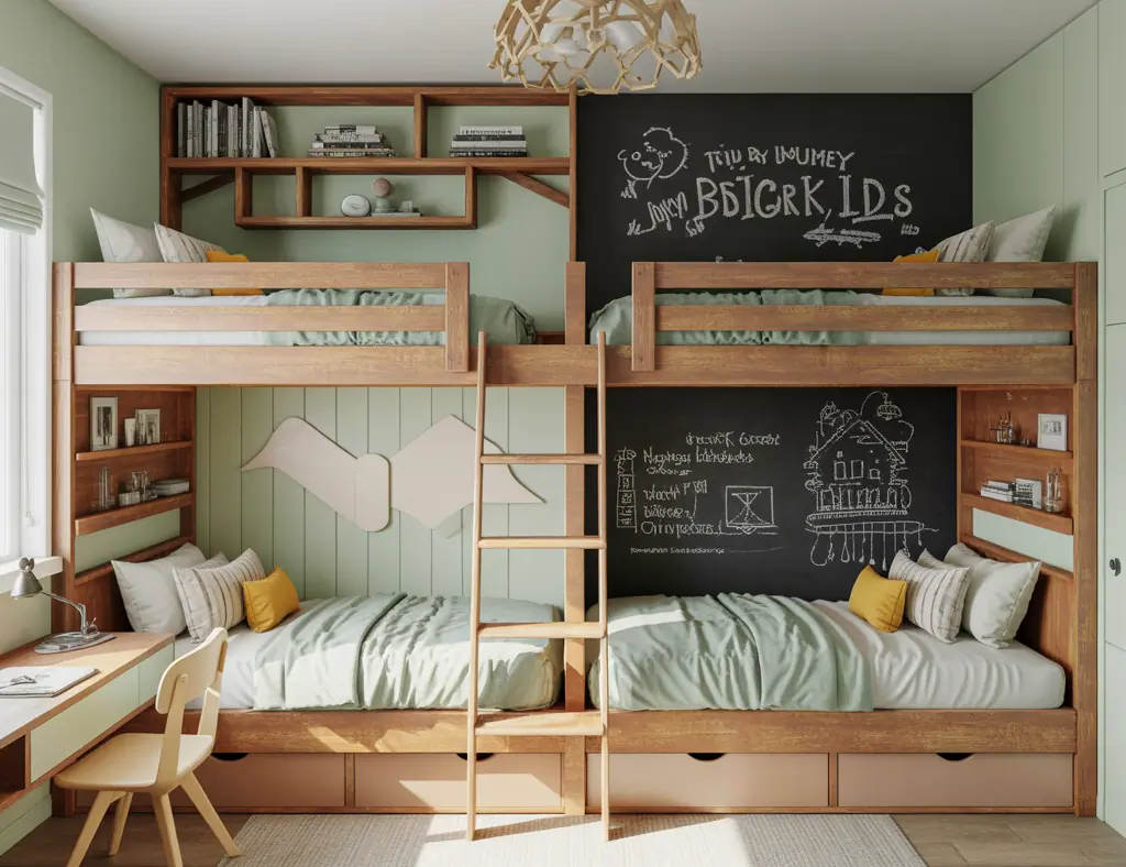 Boy Girl Shared Room Bunk Bed Ideas