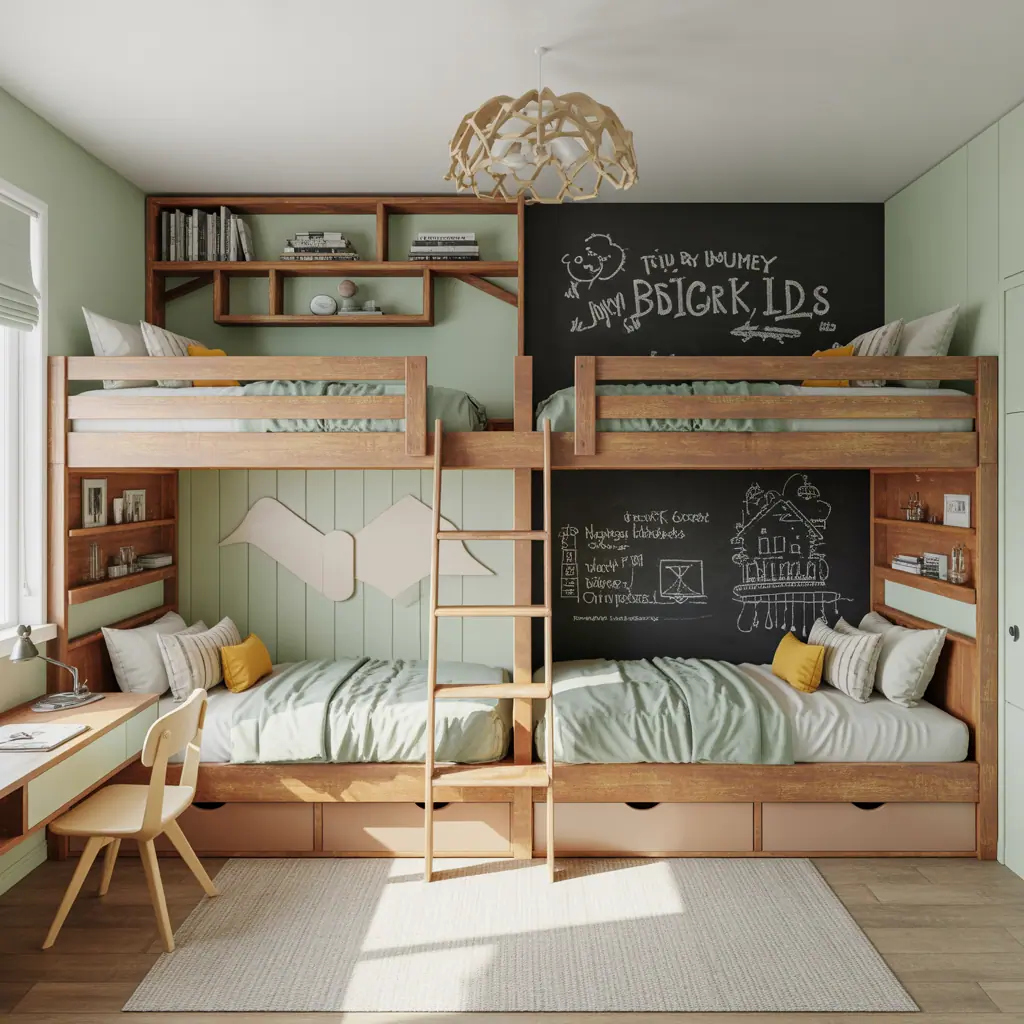 Boy Girl Shared Room Bunk Bed Ideas
