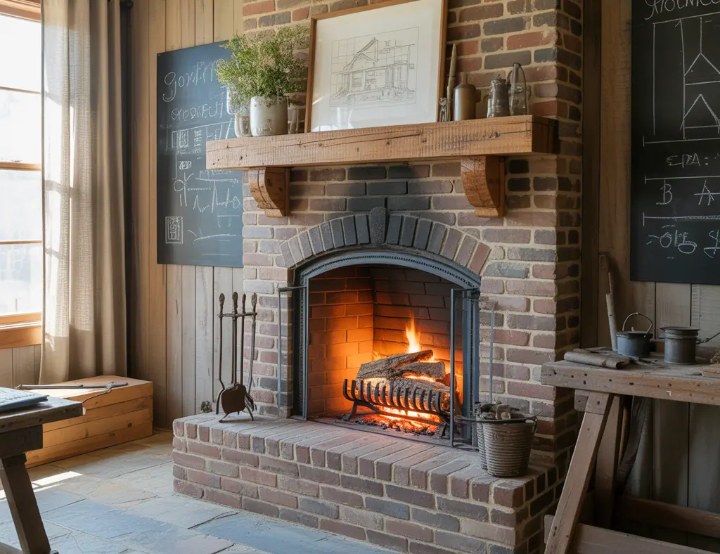 Brick Fireplace Rustic Inspirations: Easy DIY Ideas to Transform Your Hearth