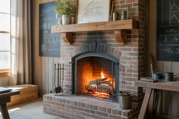 Brick Fireplace Rustic Inspirations: Easy DIY Ideas to Transform Your Hearth