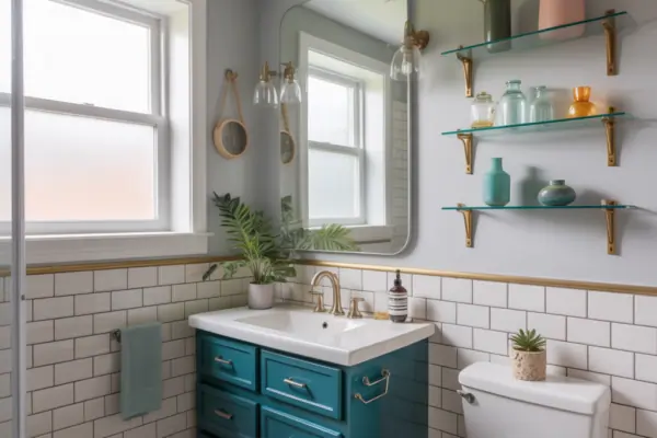 Color Ideas Small Bathroom: 15 Paint & Design Tips to Make Tiny Baths Feel Big