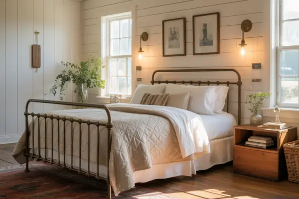 Cozy Romantic Farmhouse Bedroom Image Ideas: DIY Tips & Design Inspiration