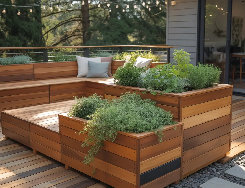 Deck Ideas Planter Boxes Benches: Stylish DIY Seating & Greenery