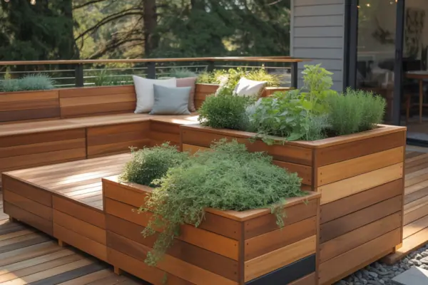 Deck Ideas Planter Boxes Benches: Stylish DIY Seating & Greenery