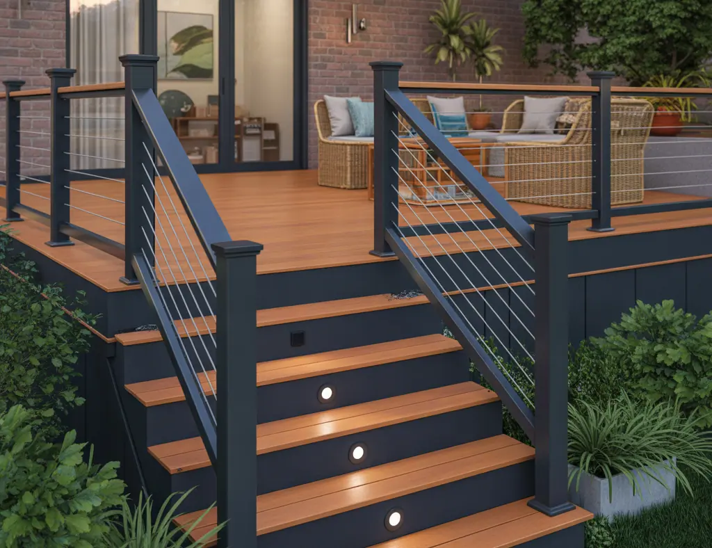 Deck with Black Railing Ideas: Fresh Designs & DIY Tips