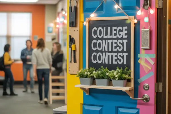 door decorating ideas college contest — Creative Dorm Door Designs That Win