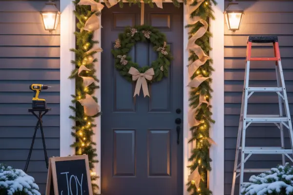 Easy Front Door Christmas Decorations