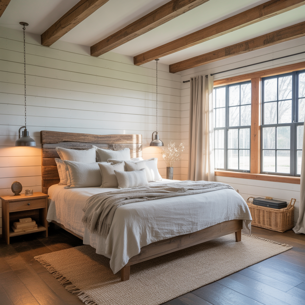 Farmhouse Bedroom Modern Ideas