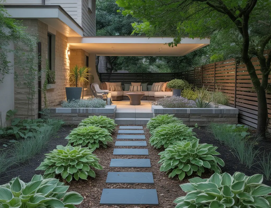 Front Yard Hosta Outdoor Plans Garden Ideas: Easy Shade Garden Makeover