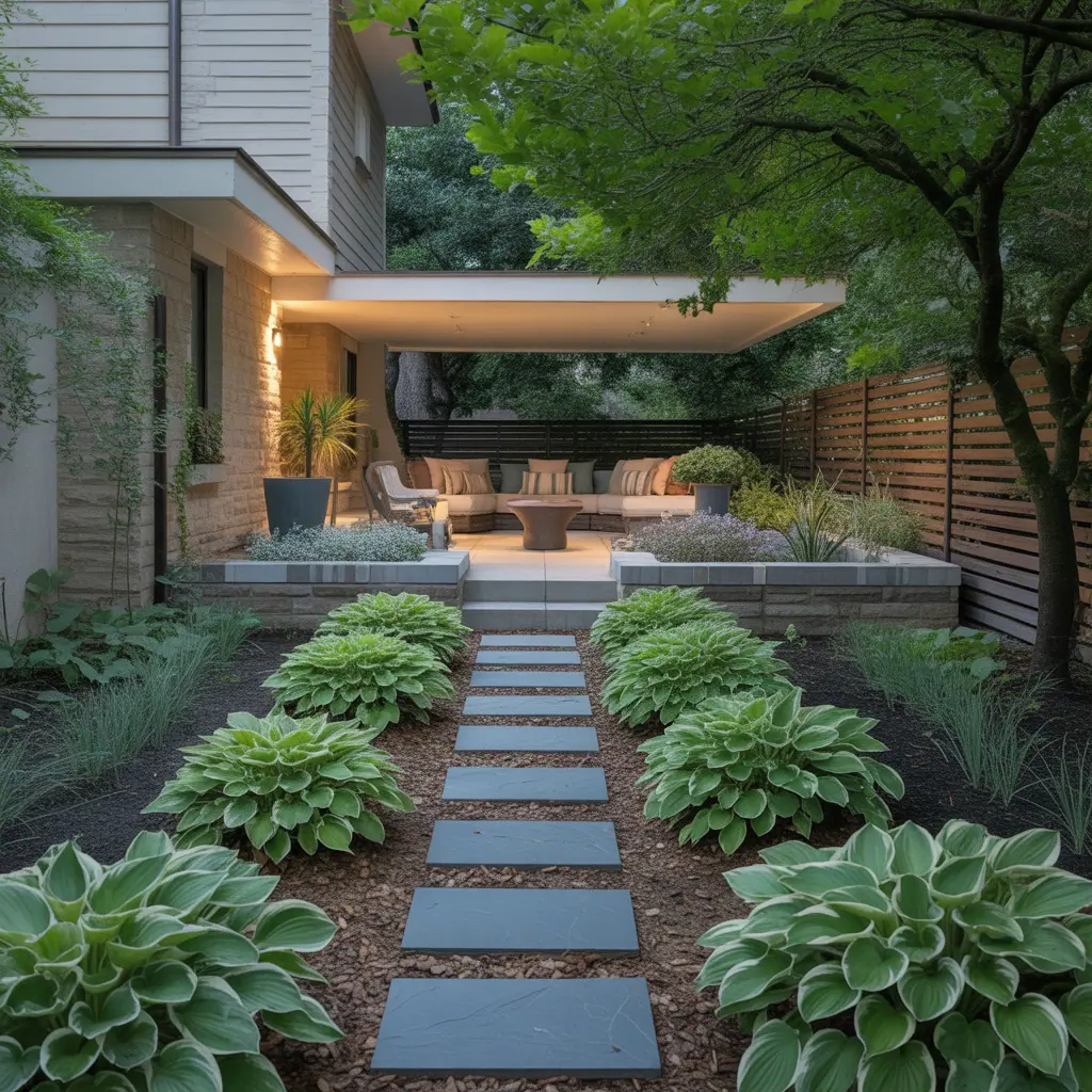 Front Yard Hosta Outdoor Plans Garden Ideas: Easy Shade Garden Makeover