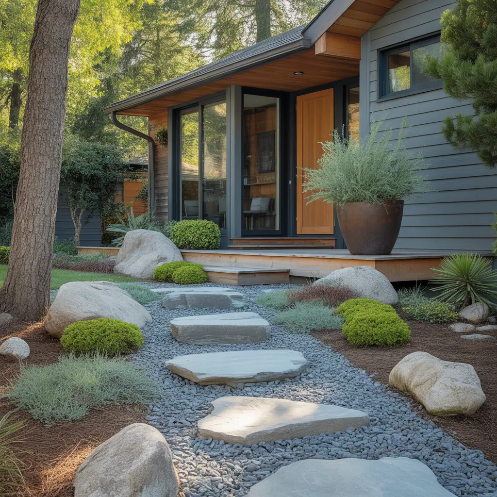 Front Yard Landscaping With Large Rocks Ideas