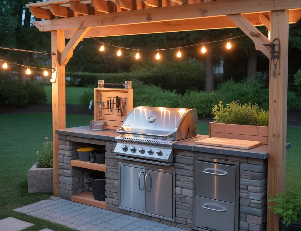Grill Station Outdoors Ideas: Creative Backyard BBQ & Outdoor Kitchen Inspiration