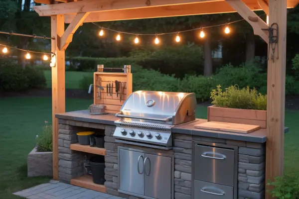 Grill Station Outdoors Ideas: Creative Backyard BBQ & Outdoor Kitchen Inspiration