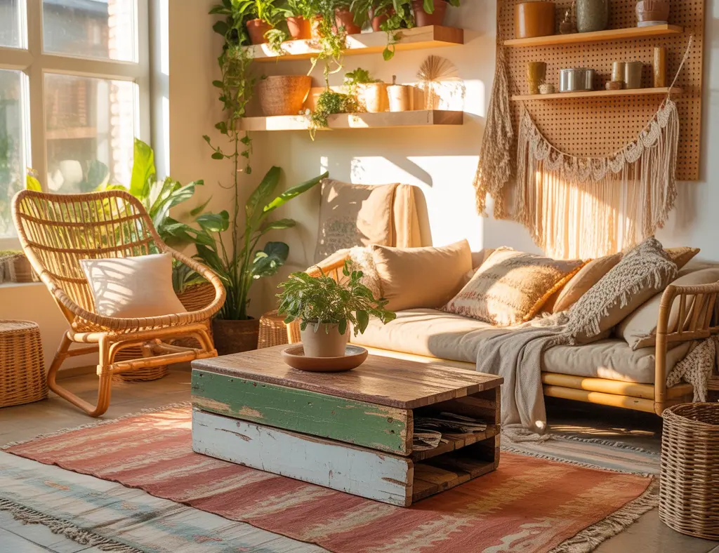 10 Inspiring ideas boho living room Makeovers: DIY Tips for a Cozy Bohemian Space