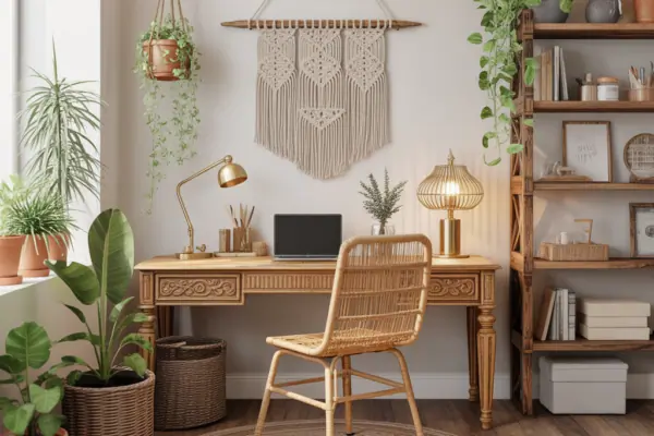 10 Inspiring Ideas for Boho Office: DIY Tips & Design Guide