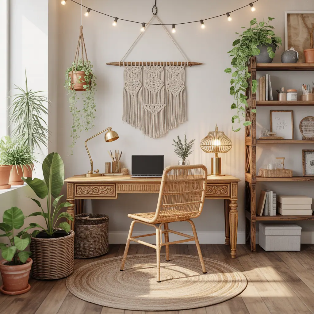 10 Inspiring Ideas for Boho Office: DIY Tips & Design Guide