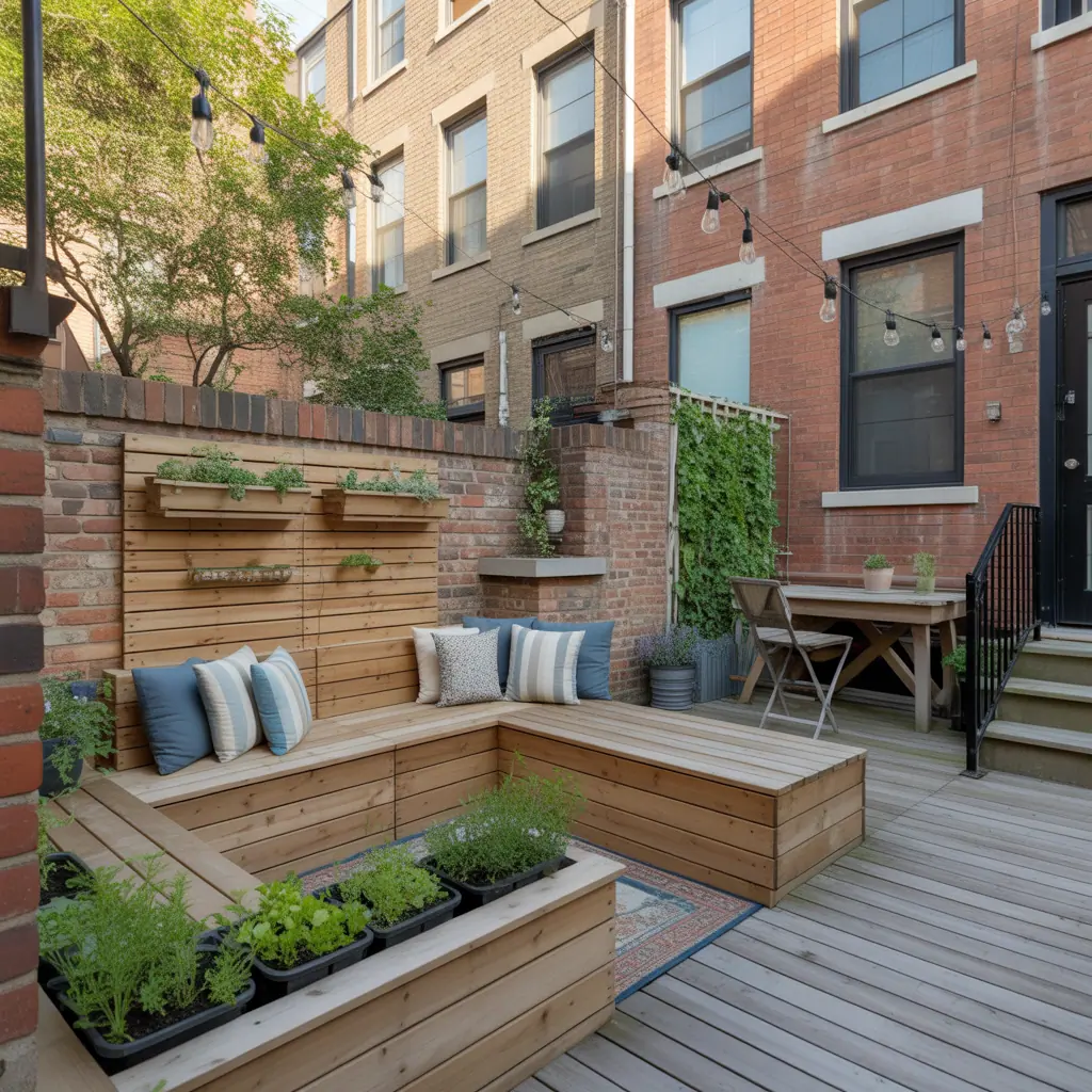 10 Creative Ideas for Brownstone Backyard: Small Urban Garden & DIY Upgrades