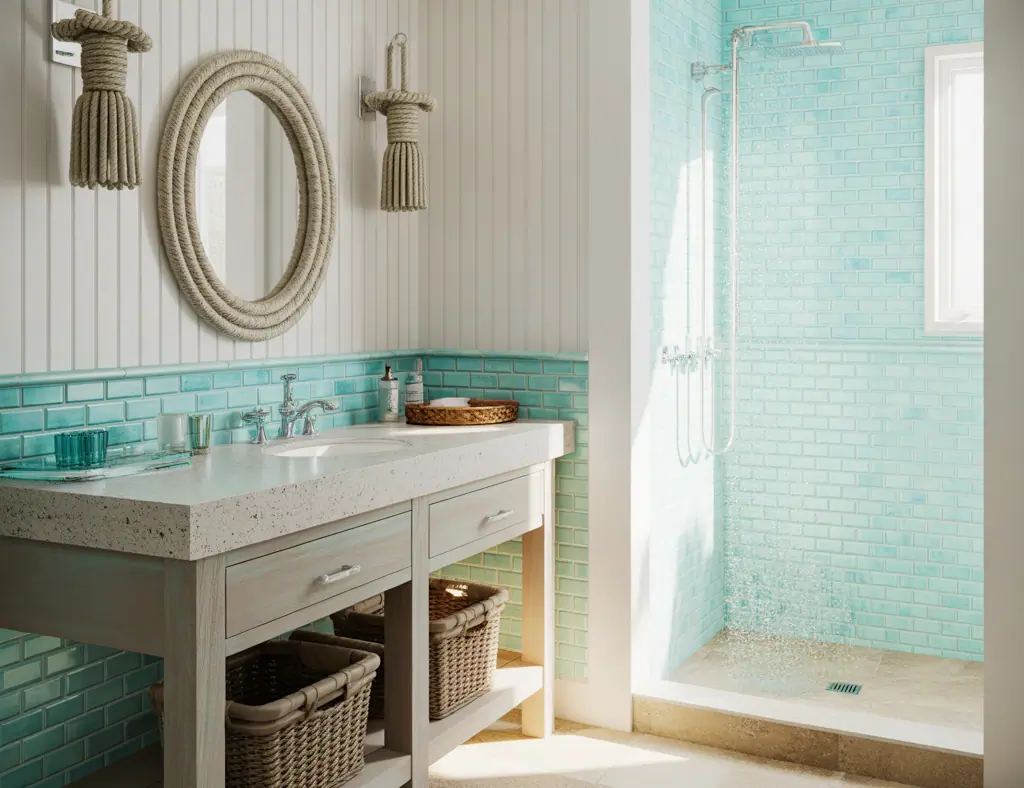 Ideas for Coastal Bathroom: Beachy Design & DIY Projects