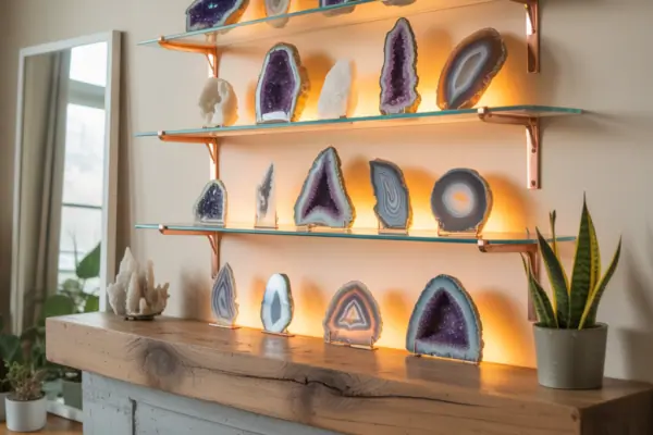 10 Creative Ideas for Crystals Display: DIY Shelf, Lighting & Styling Tips