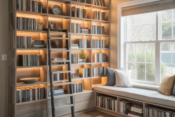 Ideas for Large Book Shelf: 12 Creative & DIY-Friendly Designs