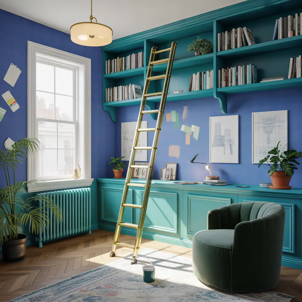 25 Fresh Ideas for Library Painting to Transform Your Home Library