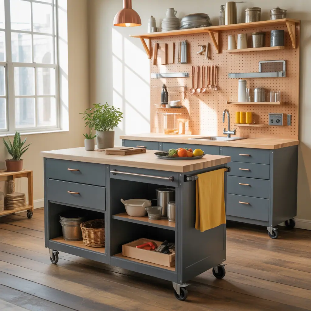 10 Clever Ideas for Moveable Kitchen Island: DIY & Design Inspiration