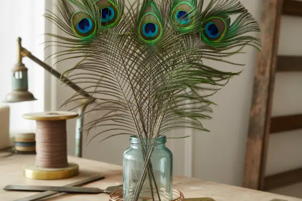 Ideas For Peacock Feather Centerpieces