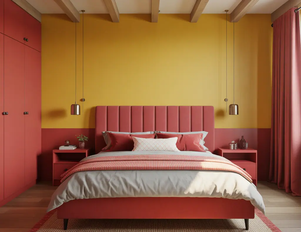Ideas For Red And Yellow Bedroom